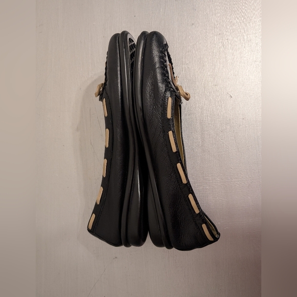 Aerosoles Jam Slip-on Linen Leather Black Ladies Flats Shoes 8M - Picture 9 of 16